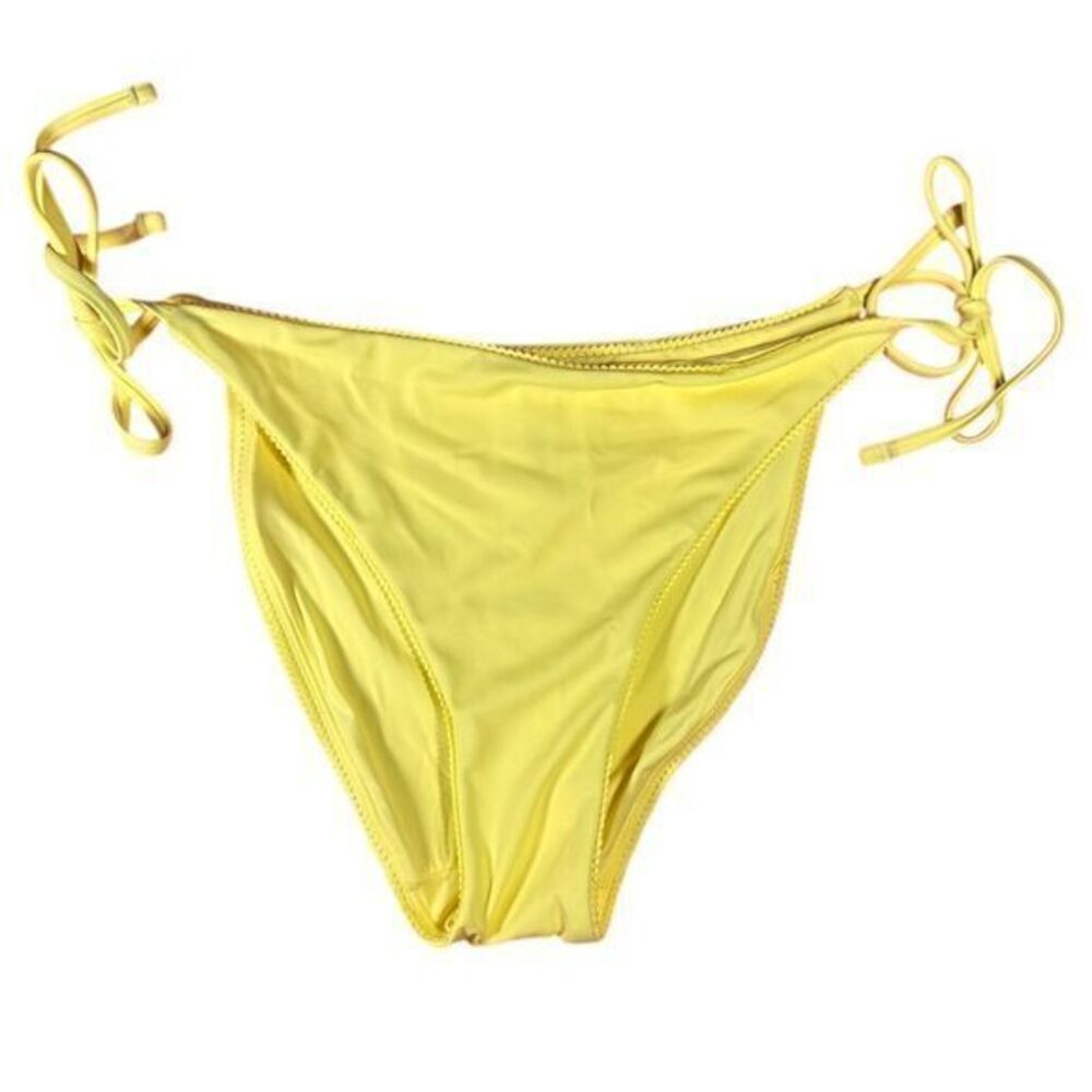 NWT Andie‎ Women's Zest Yellow String Bikini Bottom Size L Beach Swim Vacation